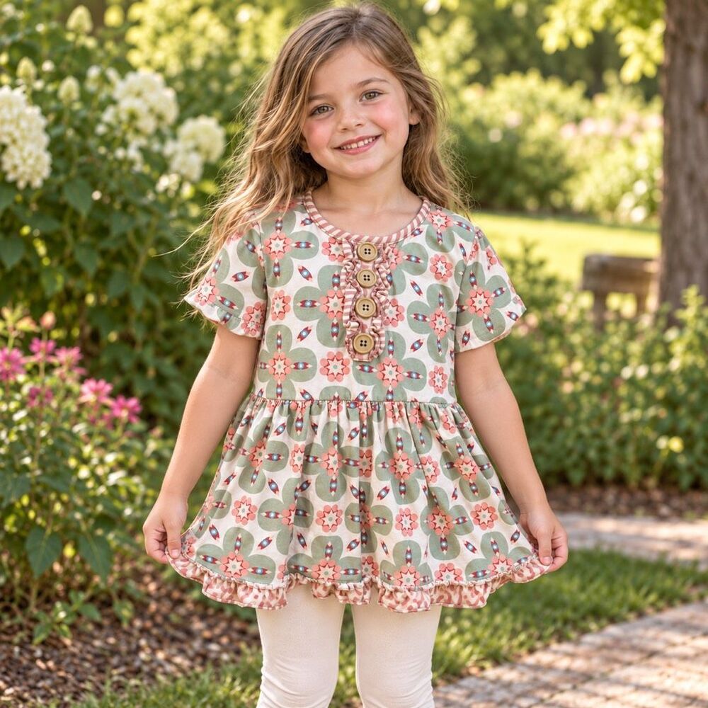 Girls Matilda Jane Happy and Free Life is a Beach Top Size 6